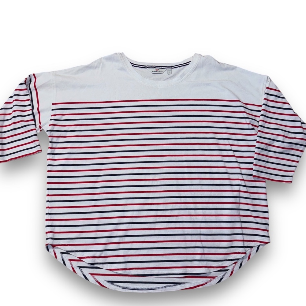 Vineyard Vines Striped Nantucket Women's Dress Shirt - Size:‎ L